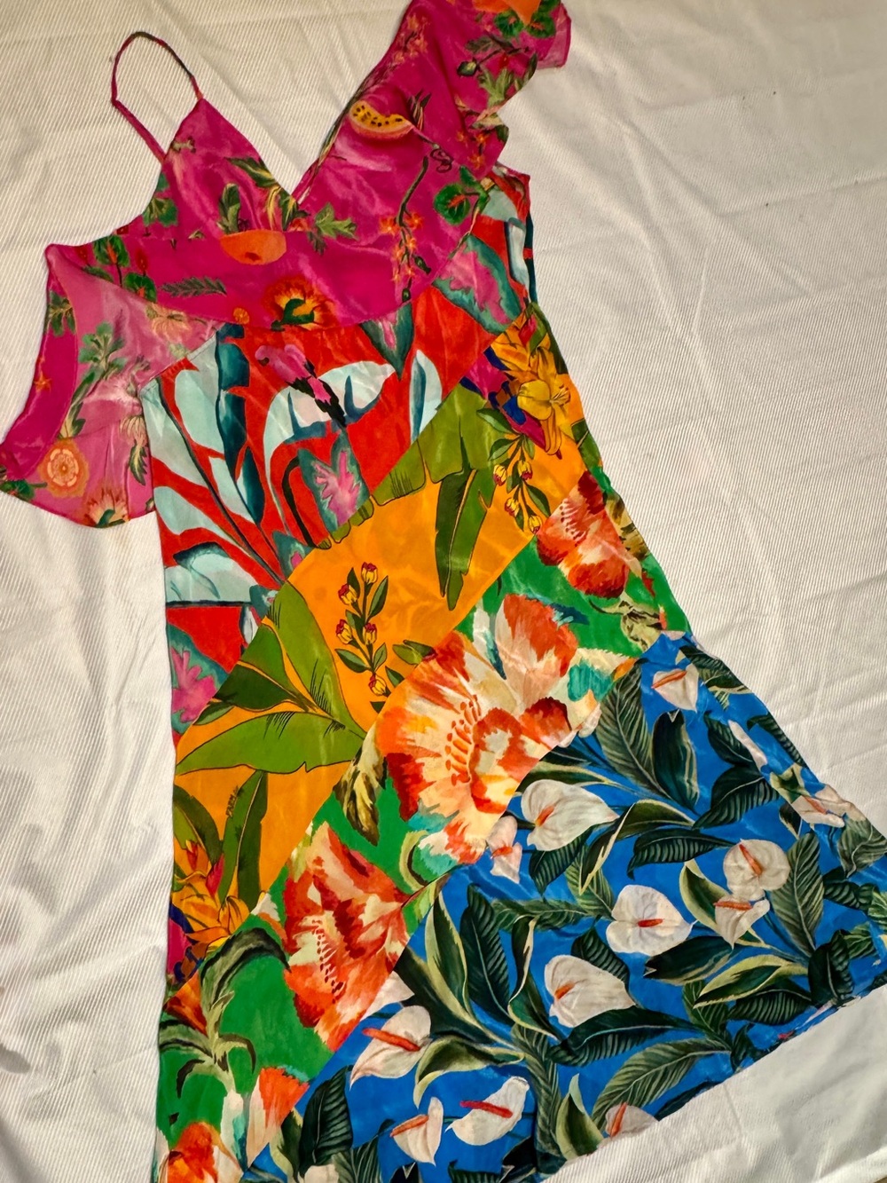 FARM Rio Tropical Ruffle One Shoulder Midi Maxi Dress XL See Description 🙏🏼 - Picture 12 of 16